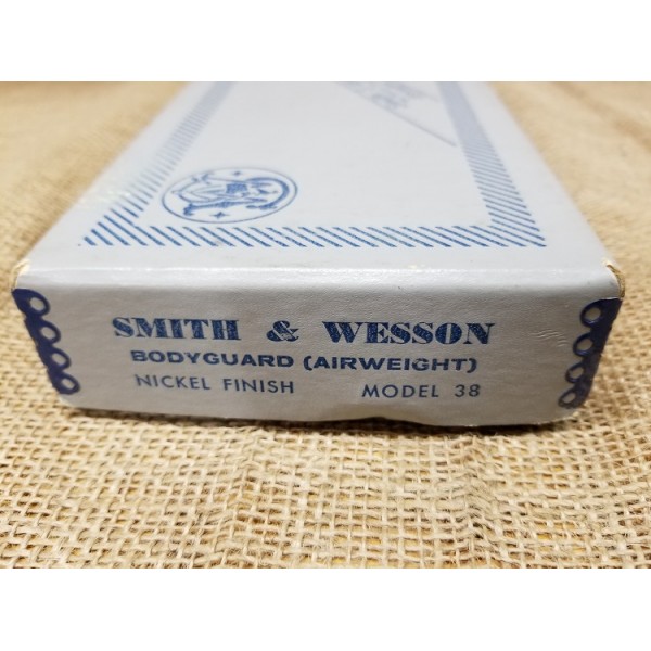 Smith and Wesson Model 38 Bodyguard Airweight nickel in box